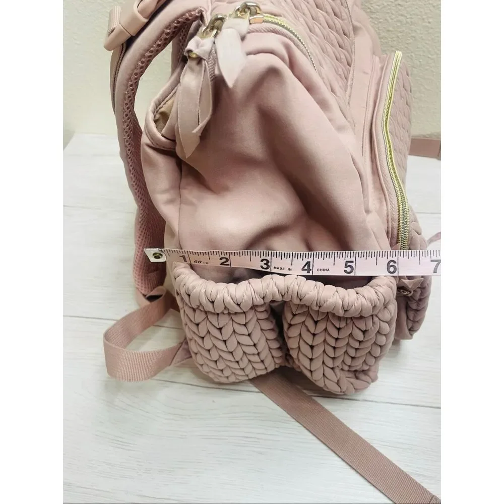 mommore Diaper Bag Small Diaper Backpack Pink
